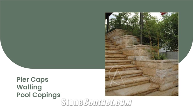 Sandstone Wall Coping Stone, Pier Caps