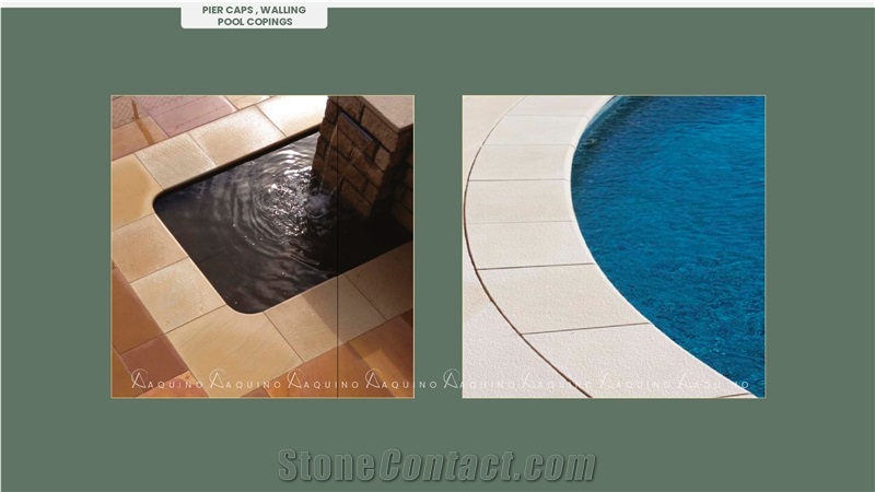 Sandstone Wall Coping Stone, Pier Caps