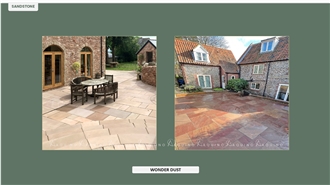 Wonder Dust Sandstone Tiles, French Pattern
