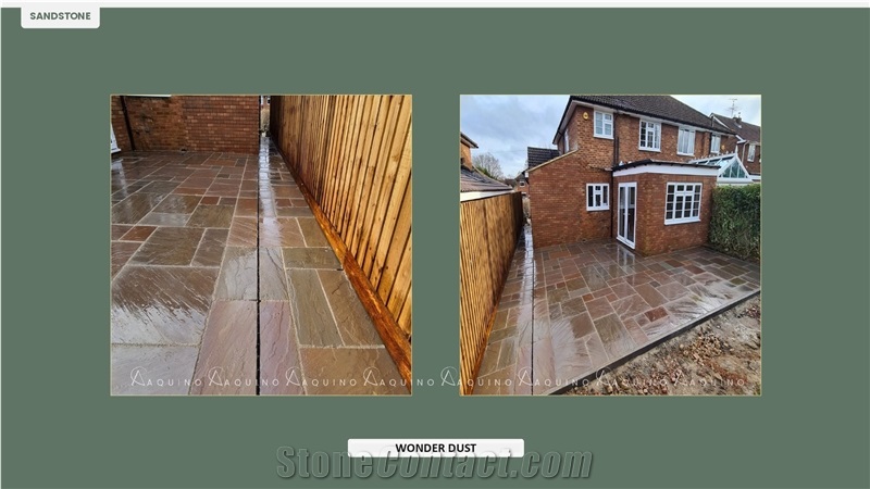 Wonder Dust Sandstone Tiles, French Pattern