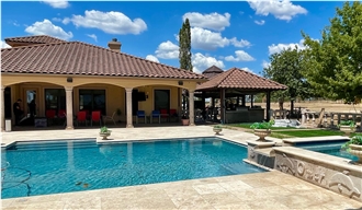 Pinon Blanco Cantera Stone Columns