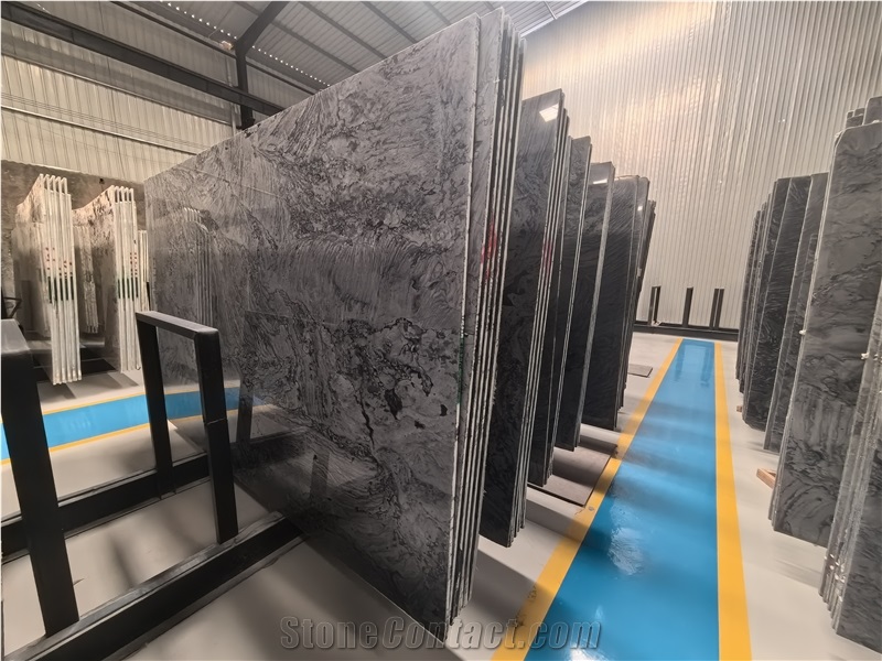 Adamantium Grey Quartzite Slabs