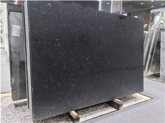 Brushed Black Granite Slabs