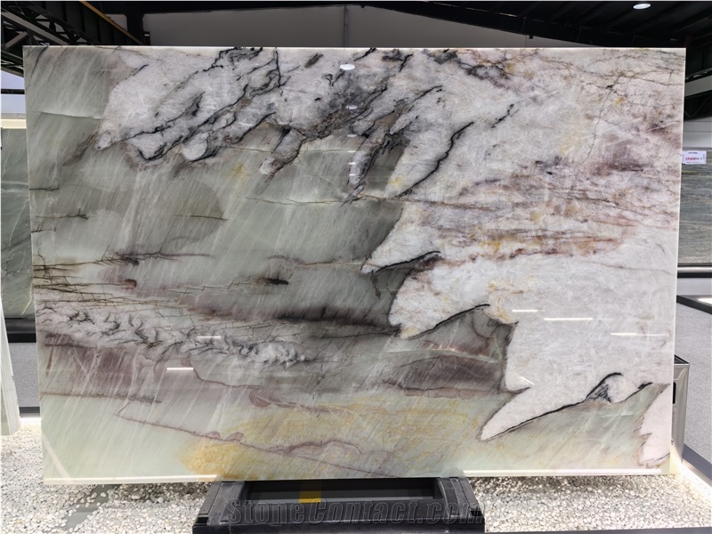 Elegant Look Cristallo Tiffany Quartzite Slabs