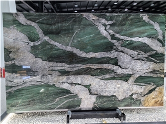 High Quality Fuchsite Crystal Quartzite Slabs