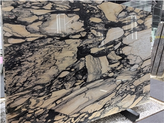 Italian Arabescato Golden Marble Slab Tiles