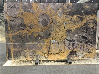 Large Rainforest Golden Quartzite Slab Tiles