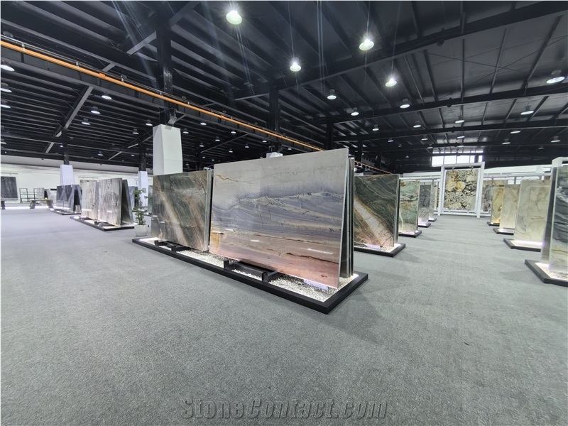 Large Rainforest Golden Quartzite Slab Tiles