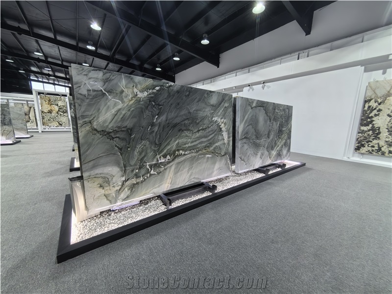 Natural Stone Champaign Gold Quartzite Slab Tiles