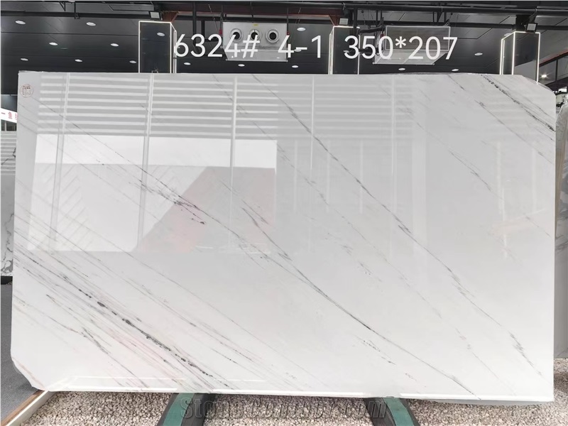 Natural Stone Lincoln White Marble Slab Tiles