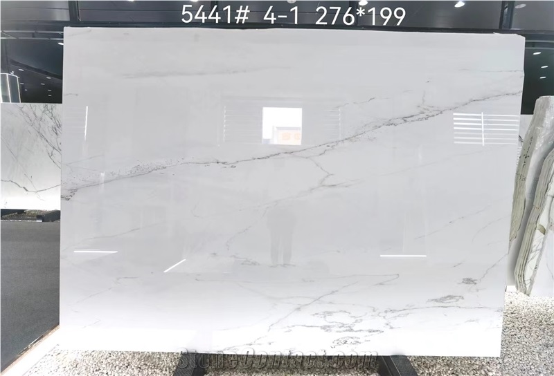 Natural Stone Lincoln White Marble Slab Tiles