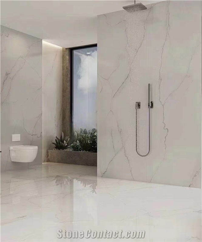 Natural Stone Lincoln White Marble Slab Tiles