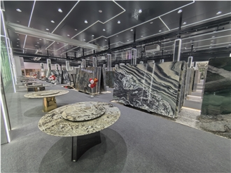 Polished Afyon Cloud Grey Marble Slab Tiles