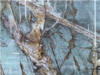 Polished Atlantis Blue Quartzite Slabs