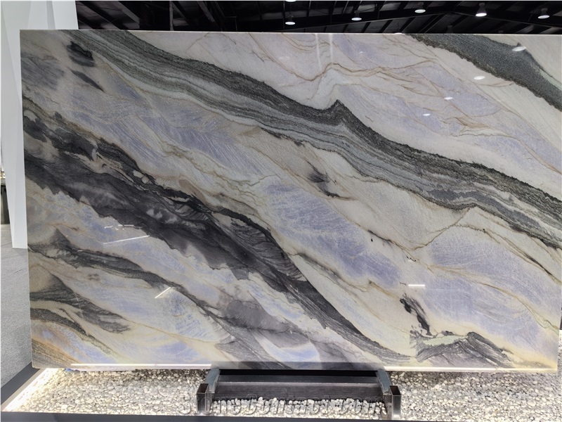 Polished Azul Marine Blue Quartzite Slabs
