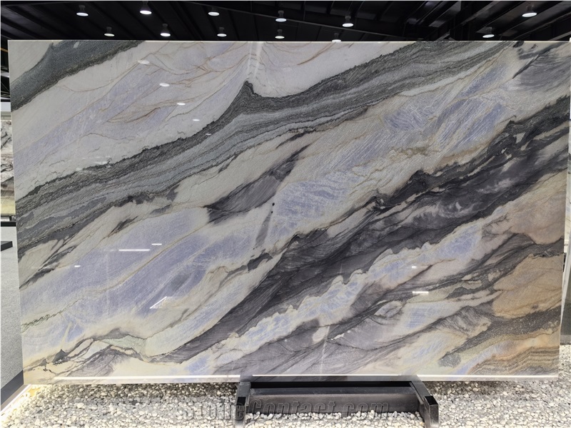 Polished Azul Marine Blue Quartzite Slabs