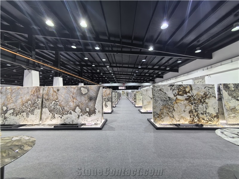 Polished Azul Tropical Quartzite Slab Tiles