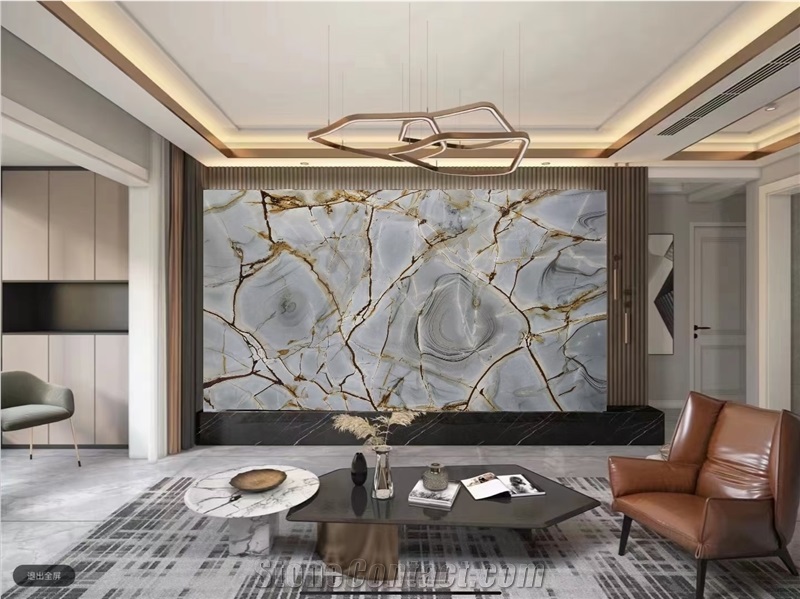 Polished Roma Imperiale Granite Slabs