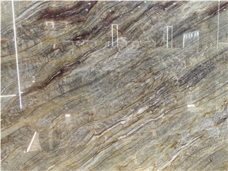 Van Gogh Gold Quartzite Slabs