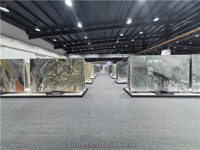 Van Gogh Gold Quartzite Slabs