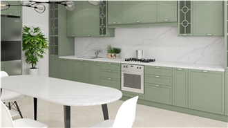 Calacatta Classic Quartz Kitchen Countertop Calacatta Classic Quartz Kitchen Countertop