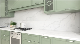 Calacatta Classic Quartz Kitchen Countertop