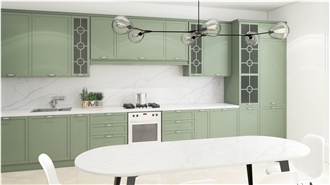 Calacatta Classic Quartz Kitchen Countertop