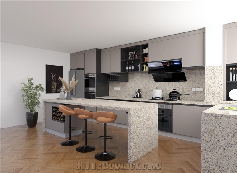 Adhunik Brown Granite Kitchen Countertop