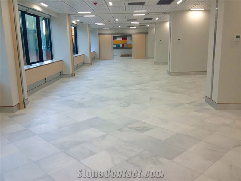 Blanco Macael Marble Floor Tiles