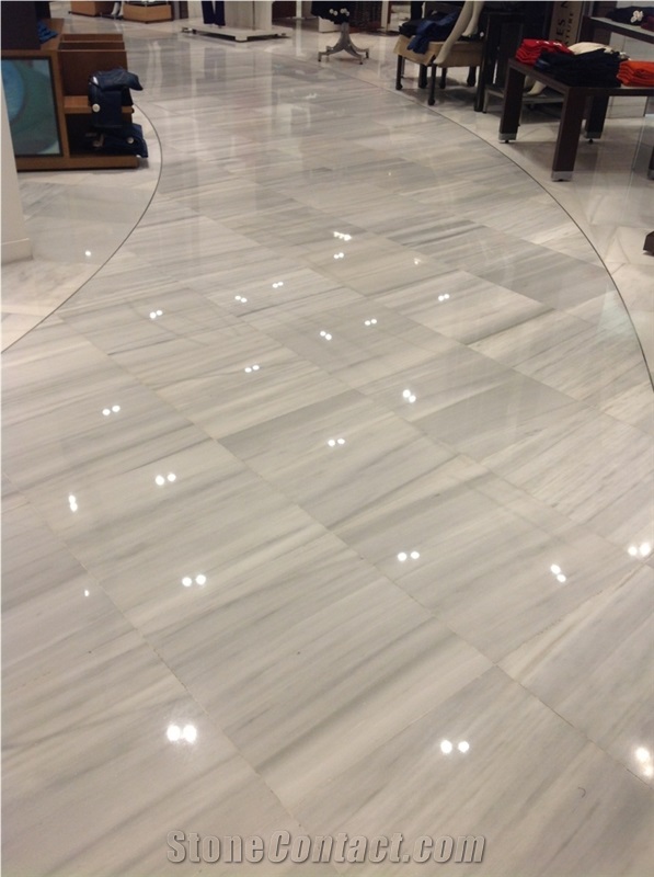 Blanco Macael Marble Floor Tiles