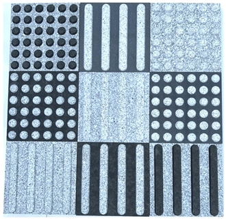 Basalt Tactile Stone Paving Tiles Pavement Setts