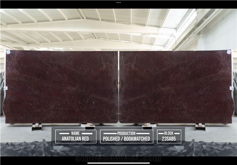 Anatolian Red Marble Slabs