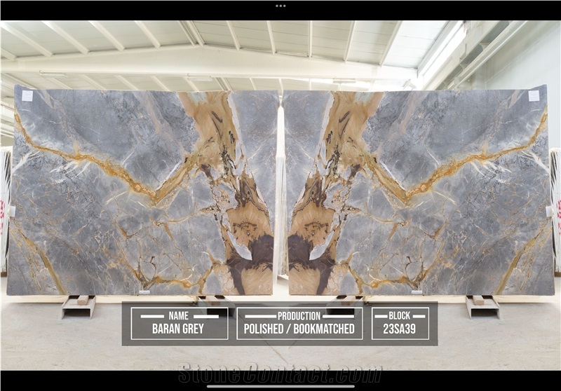 Baran Grey  Marble Slabs