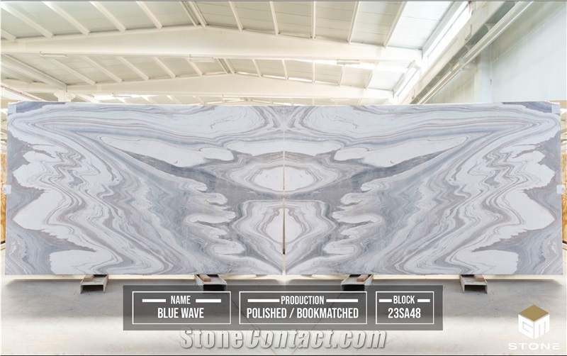 Blue Wave Marble Slabs