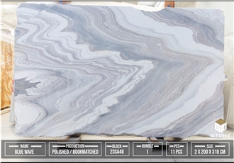 Blue Wave Marble Slabs