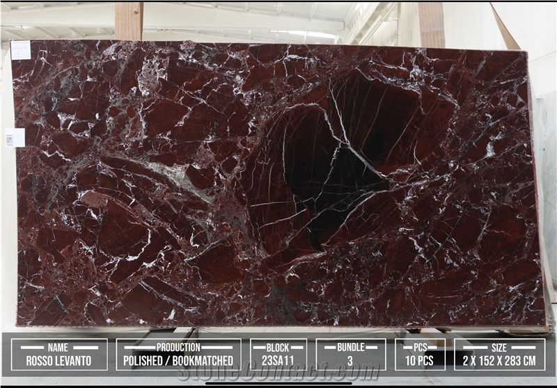 Rosso Levanto Marble Slabs