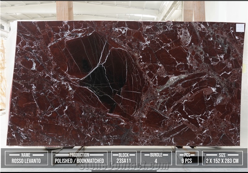 Rosso Levanto Marble Slabs