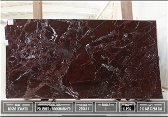 Rosso Levanto Marble Slabs