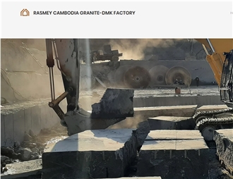 Cambodian Black Granite Blocks