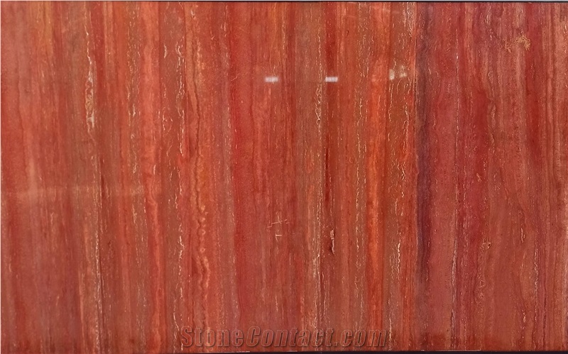 Red Travertine Blocks