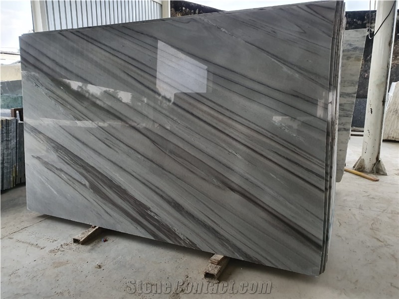 Bruno White Marble Slab Pattern
