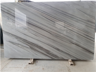 Bruno White Marble Slab Pattern