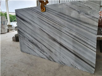 Bruno White Marble Slab Pattern
