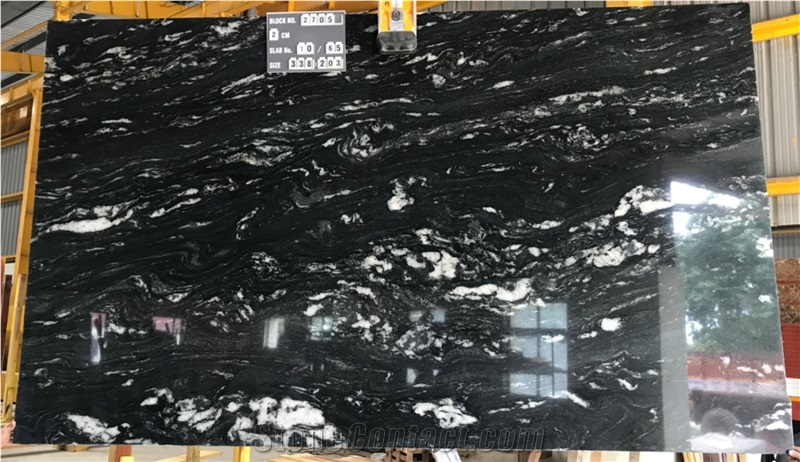 Fusion Black Granite Slabs