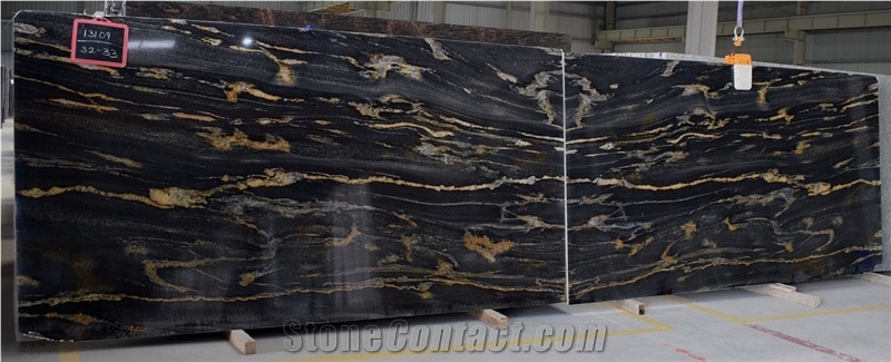 Titanium Gold Granite Slabs