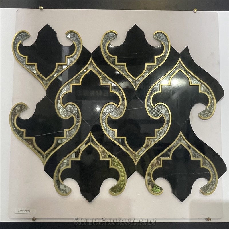 3D L Shaper Surface  Basalt   Wall Mosaic  For Decoration