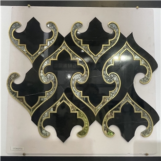 3D L Shaper Surface  Basalt   Wall Mosaic  For Decoration