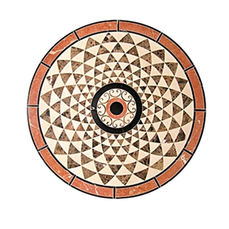 Arabic Majlis Loboy Flooring Marble Waterjet Medallion