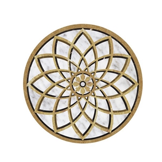 Arabic Majlis Loboy Flooring Marble Waterjet Medallion
