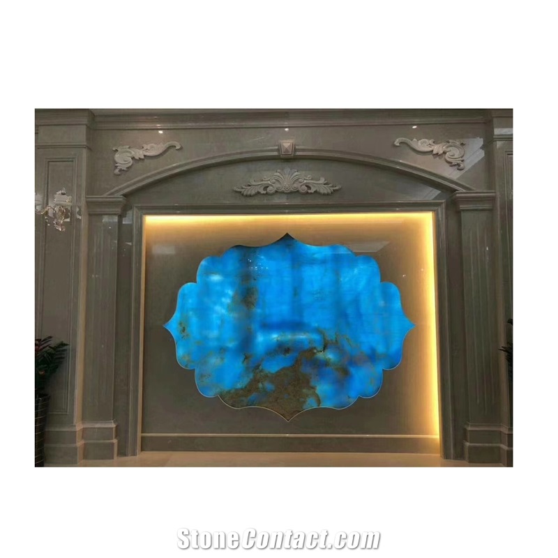 Blue Stone Onyx Wall Tiles For Bathroom